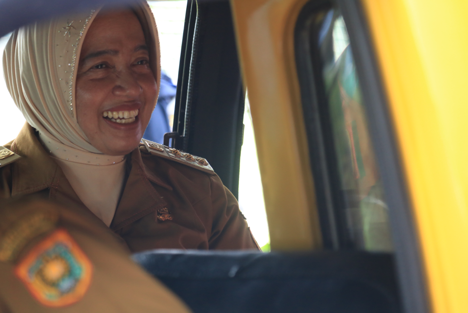Kunjungan Bupati naik Angkot